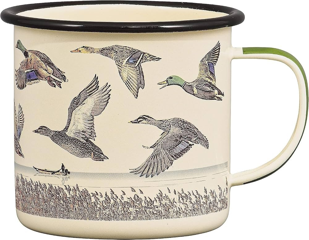 Gentlemen's Hardware - Lake & Ducks Mug, Ideal for Camping, Hiking, & Backpacking, For Hot & Cold Beverages, Easy to Clean, Convenient (17oz, Cream) | Amazon (US)