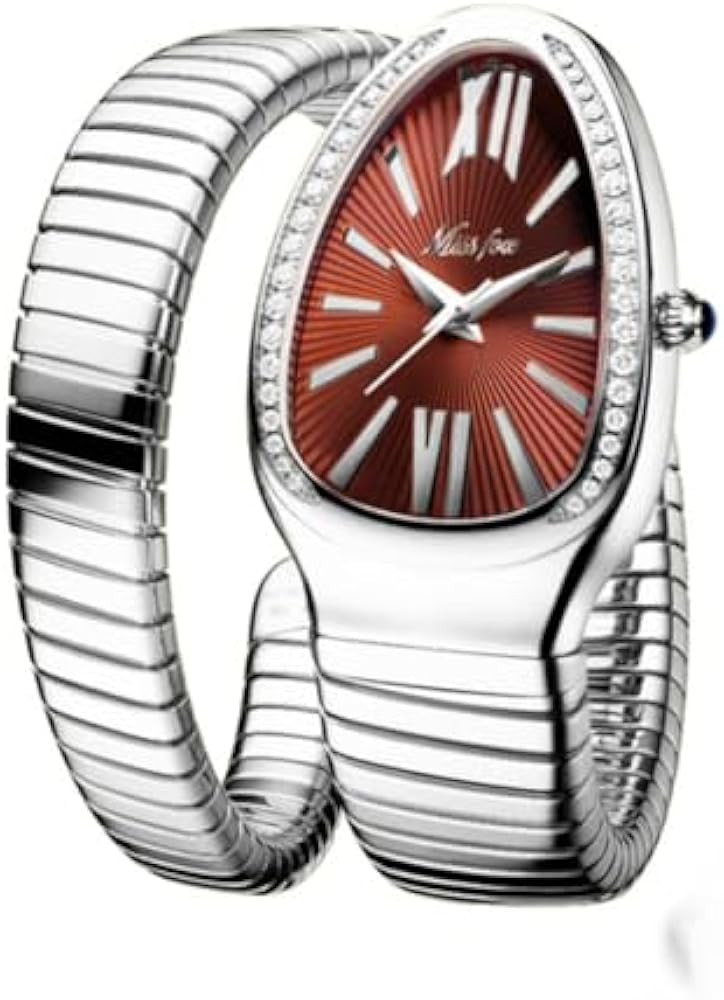 Dress Snake Shape Bracelet Women Watch Top Elegant Waterproof Quartz Jewelry Watches | Amazon (US)
