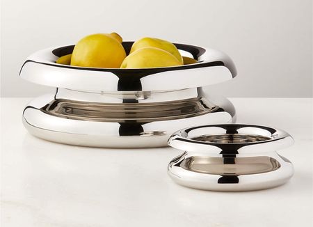 PIERO POLISHED STAINLESS STEEL SERVING BOWL SMALL BY GIANFRANCO FRATTINI

Designed in 1976 and newly reintroduced for a modern audience, this polished stainless steel serving bowl by Gianfranco Frattini expertly balances aesthetic with function. Shaped with a rolled rim, the gleaming surface draws attention to its contents and beckons with its intrinsic beauty. Pair it with the coordinating Piero family of serveware to create a tablescape that's useful, inviting and unmistakably Italian

#LTKHome #LTKGiftGuide #LTKStyleTip