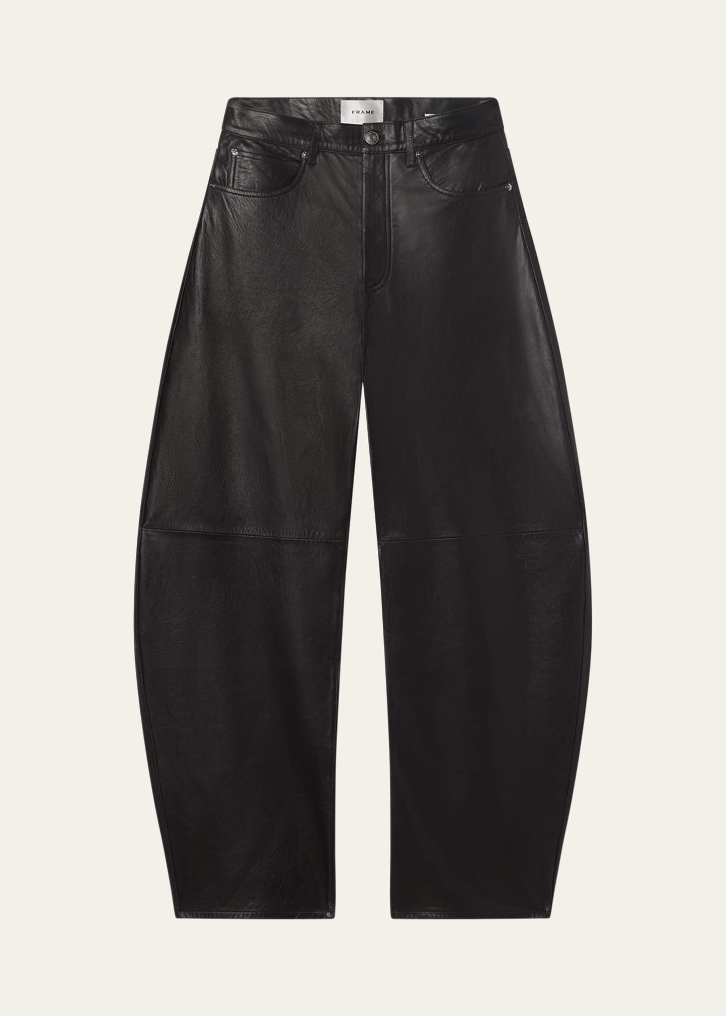 FRAME The Leather Bubble Jeans | Bergdorf Goodman