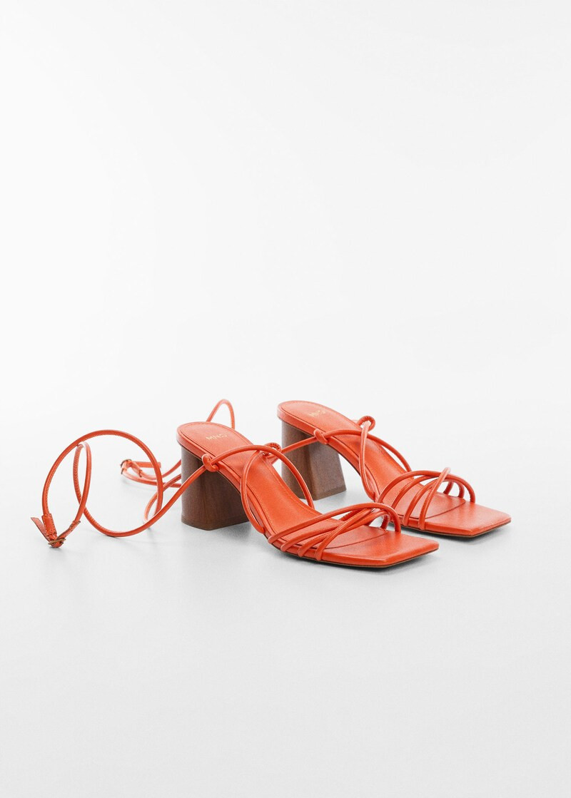Criss-cross straps sandals -  Women | Mango United Kingdom | MANGO (UK)