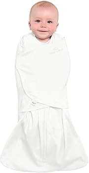 HALO 100% Cotton Sleepsack Swaddle, 3-Way Adjustable Wearable Blanket, TOG 1.5, Cream, Small, 3-6... | Amazon (US)