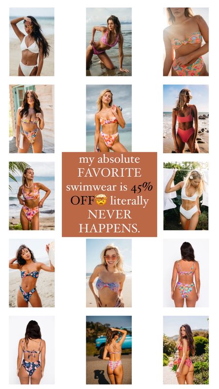 Skatie swim - my FAVE and go to swim is having 45% off sitewide! Absolutely wild🤯👏🏼✨ I do S & M tops & M bottoms! Melly / Kelly & Salty are my fave bottoms & the penny / Lyndi & Sami are my fave tops! 

Swimwear / beach trip / skatie swim / for her / gift guide / Holley Gabrielle 

#LTKCyberWeek #LTKfindsunder50 #LTKsalealert