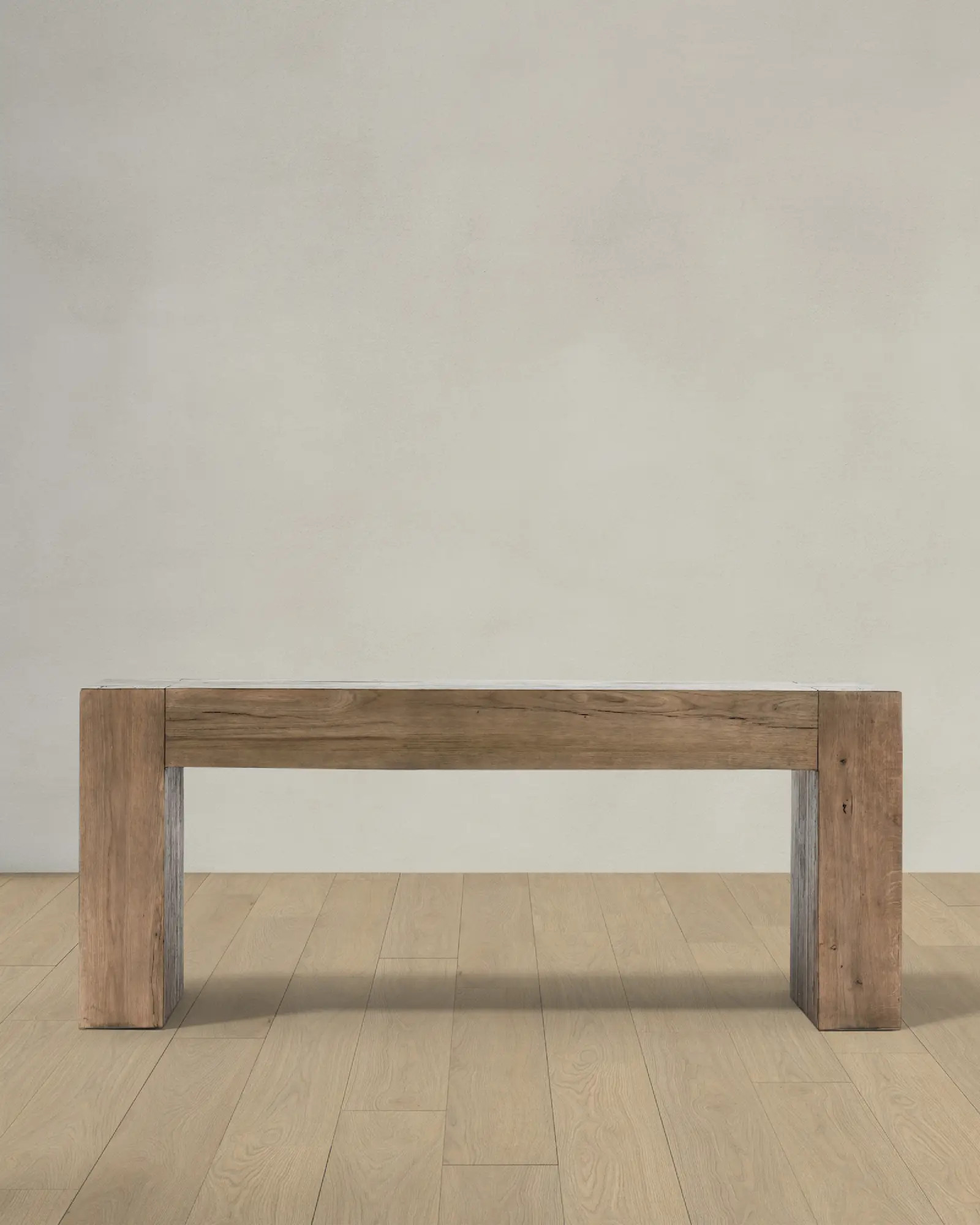 Reclaimed Oak Waterfall Console Table | Quince
