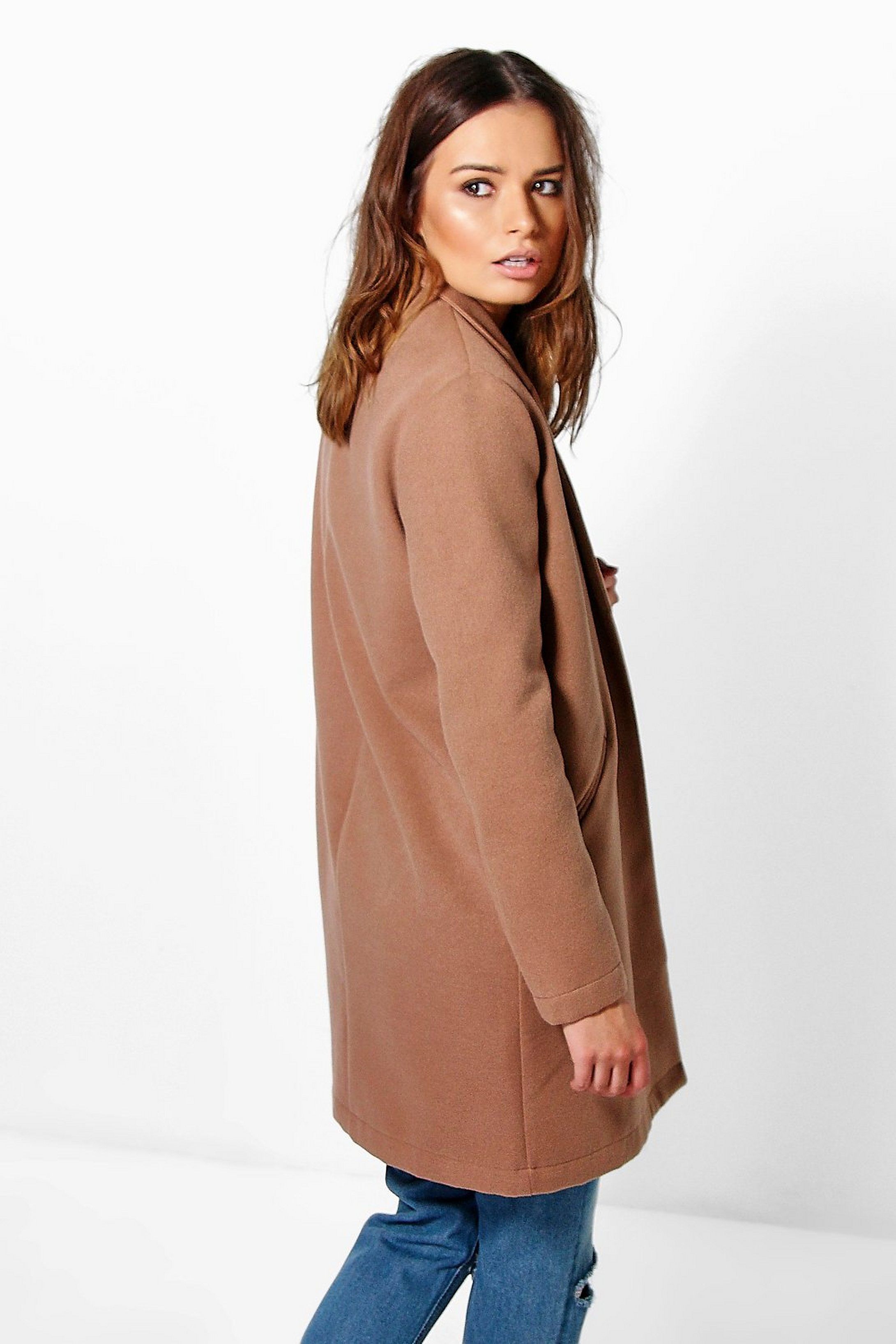 Wool Look Coat | Boohoo.com (US & CA)