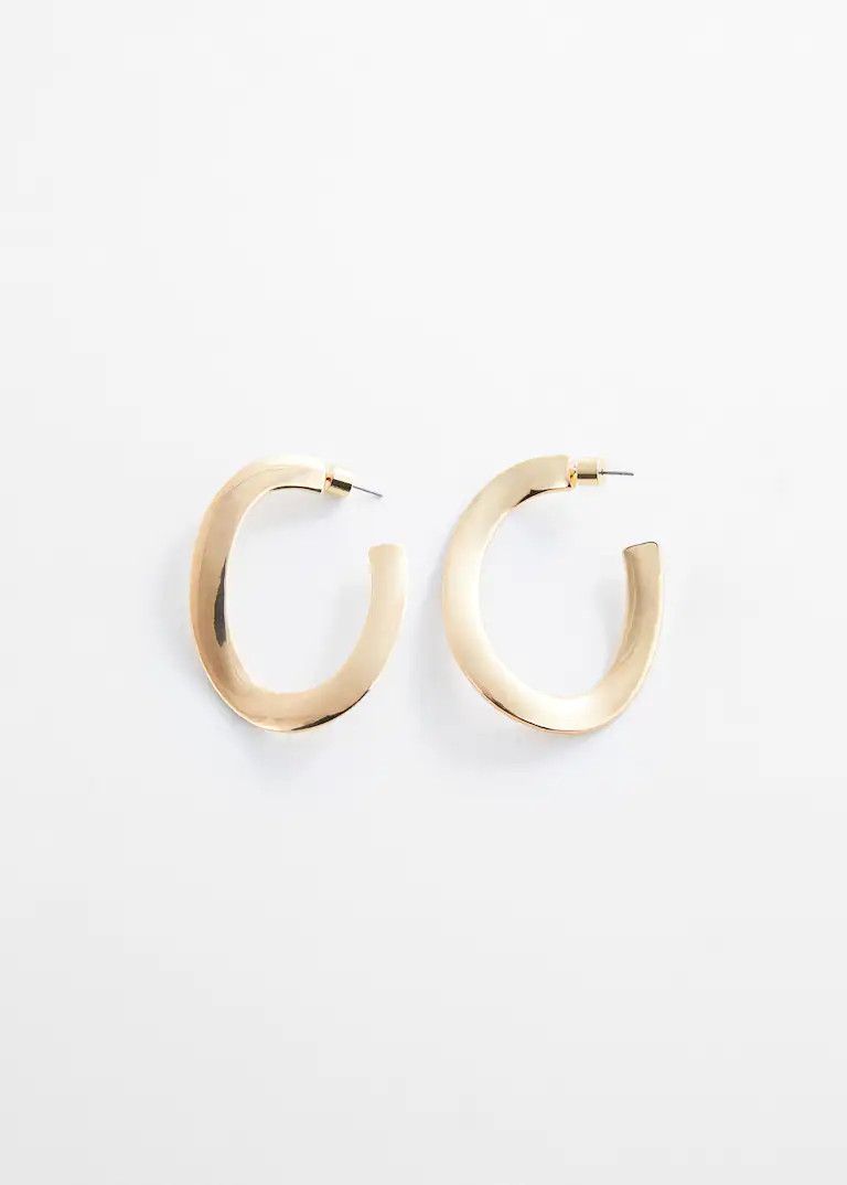 Twisted hoop earrings | MANGO (UK)