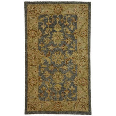 Antiquity AT312 Hand Tufted Accent Rug - Blue/Beige - 2'3"x4' - Safavieh. | Target