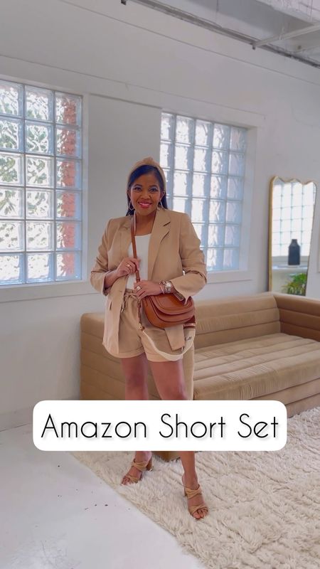 This Amazon short set is perfect for spring!🤍 

Amazon short set. Business causal. Matching set. Amazon fashion. Tan blazer.

#LTKstyletip #LTKworkwear #LTKfindsunder50