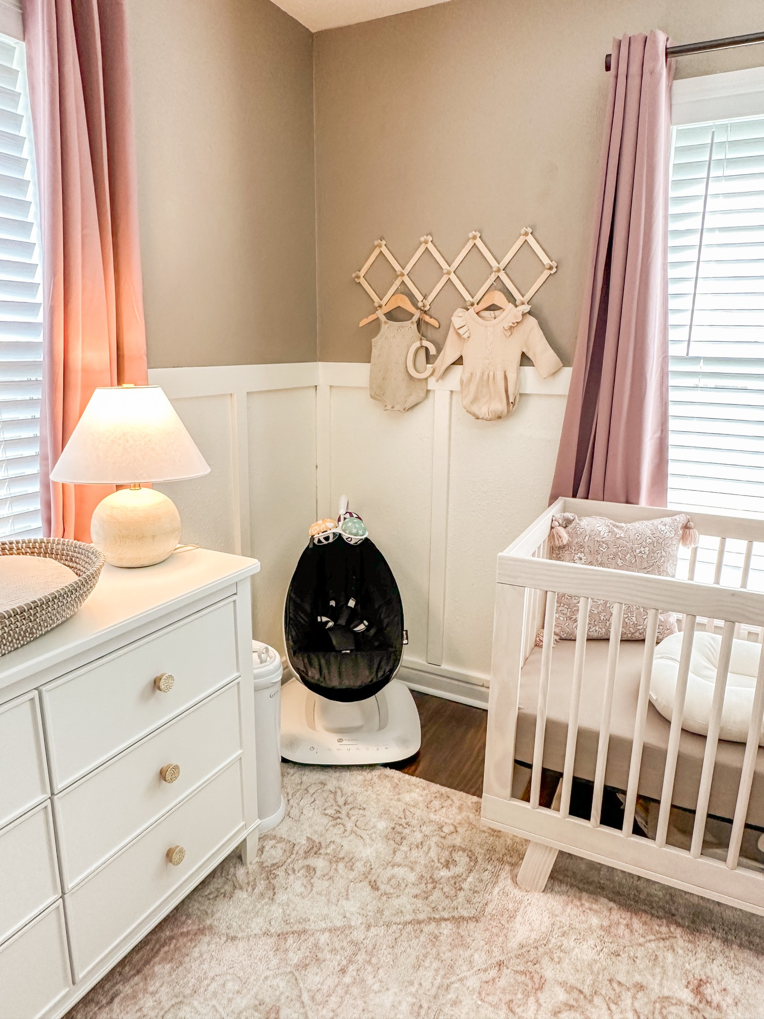 Nursery details! I am loving my blush/mauve nursery. The crib and changing table are perfect. 

#LTKhome #LTKbump #LTKbaby