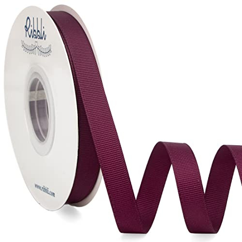 Ribbli Burgundy Grosgrain Ribbon, 1/2 inches x Continuous 25 Yards, Use for Bows DIY Hair Accessories,Gift Wrapping, Craft and Sewing | Amazon (US)