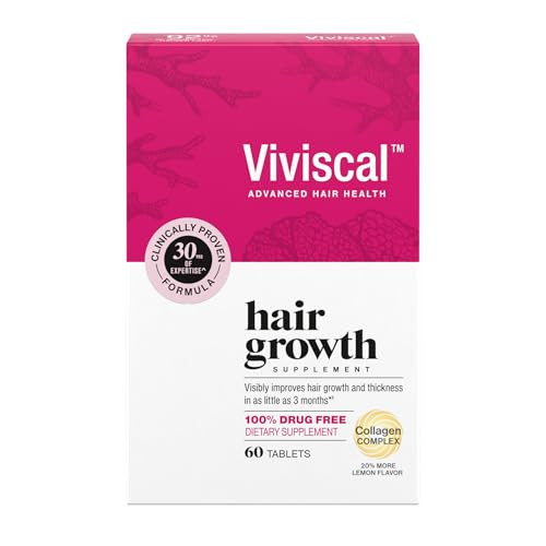 Viviscal Hair Growth Supplements For Women For Thicker, Fuller Hair, Nourishes Thinning & Loss, With Proprietary Collagen Complex, 60 Tablets, 1 Month Supply | Amazon (US)