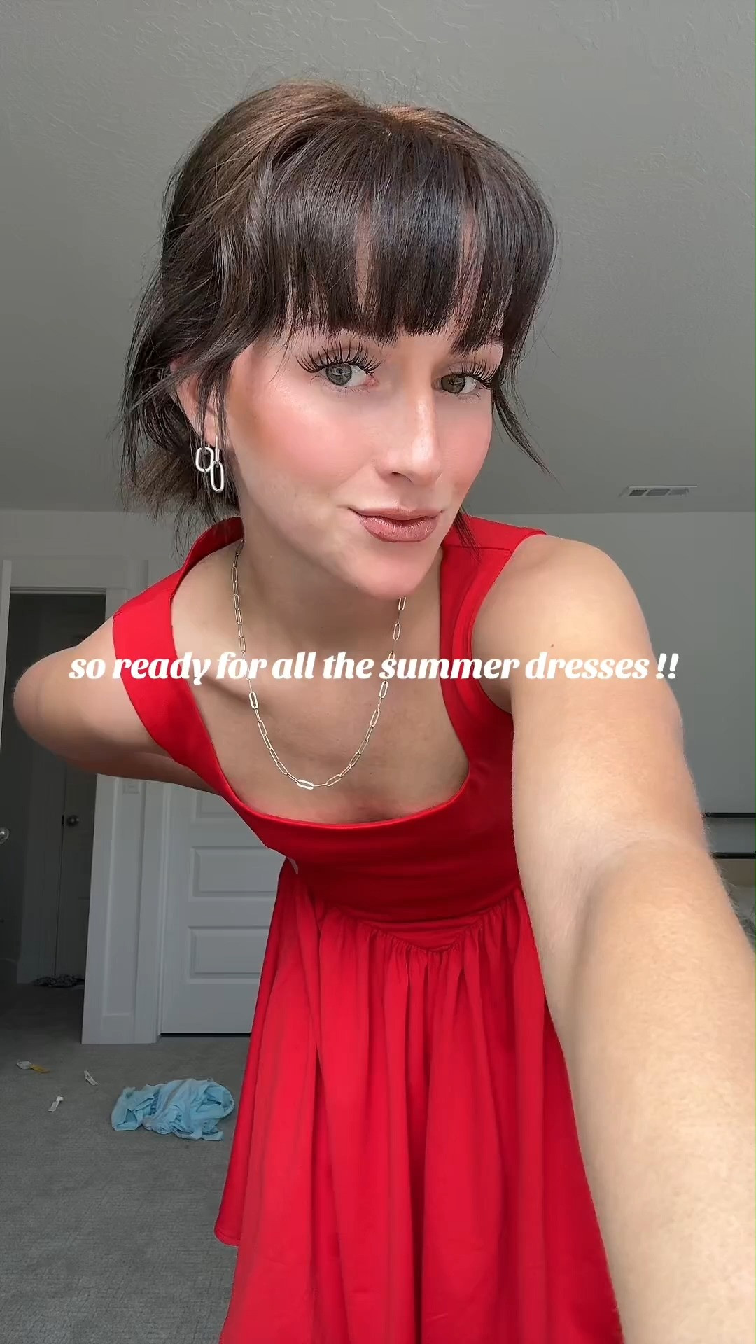 YMDUCH Women's Summer Sleeveless Square Neck A-Line Ruffle Hem Mini Tank Dress with Pockets 

 #LTKMidsize #LTKPetite #LTKPlusSize