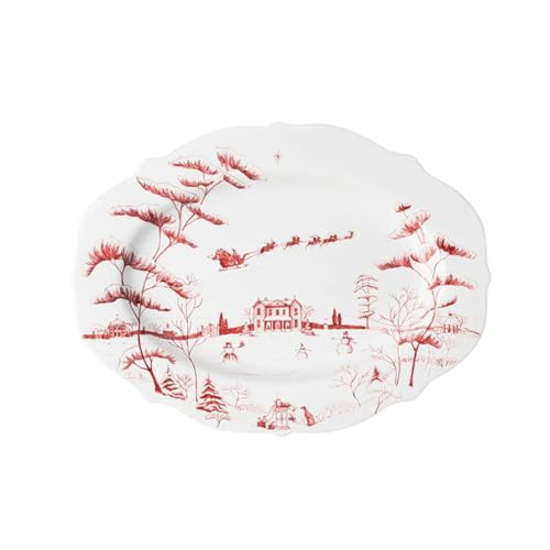 Juliska Country Estate Winter Frolic Ruby Serving Platter Christmas Eve | Amazon (US)
