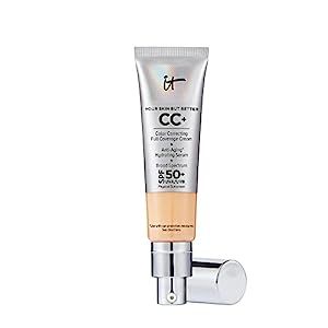 IT Cosmetics CC+ Cream, Medium (W) - Color Correcting Cream, Full-Coverage Foundation, Hydrating ... | Amazon (US)