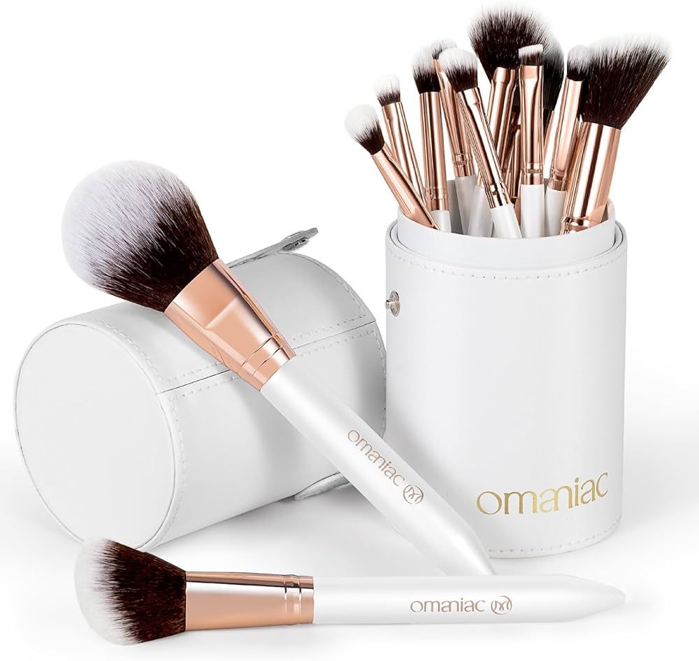 OMANIAC® Professional Makeup Brushes Set (12Pcs), Comfortable To Hold And Easy To Use. Full Face Tra | Amazon (US)