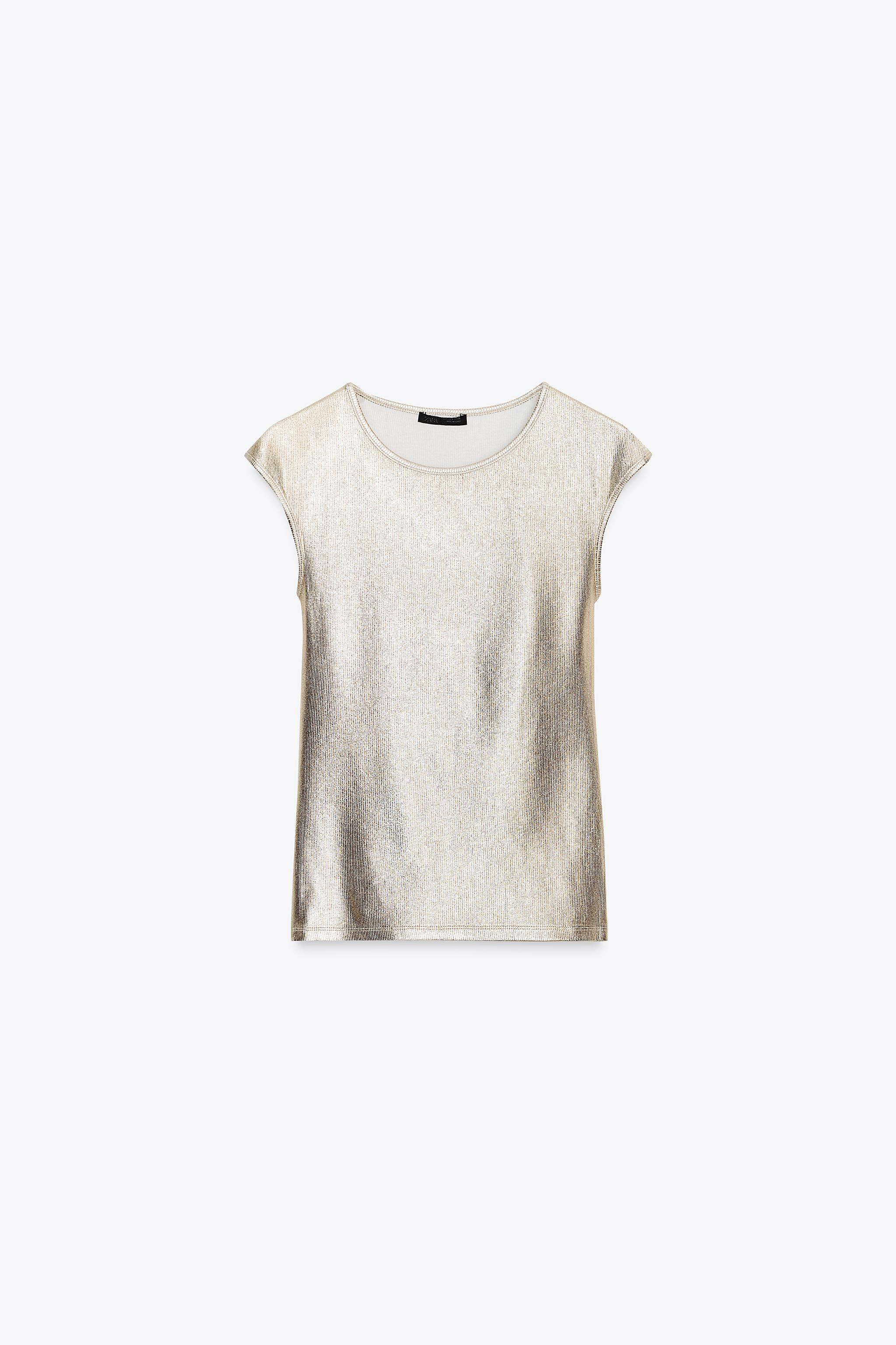 METALLIC T-SHIRT | Zara US