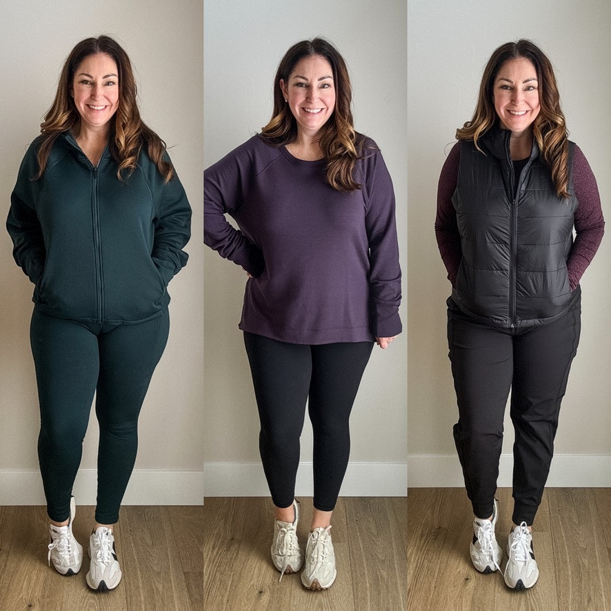@Athleta Black Friday sale has begun and y'all sooo many of my comfy favorites are on massive SA-LE 🎉🙌🏻 #ad 
·$59 (Reg $119) Altitude Fleece lined leggings
·$69 (Reg $129) Rainier Joggers
·$69 (Reg $119)Aire Puffer Vest
·$49 Coaster Tunic Sweatshirt
Plus TONS more!!

I'm 5'5 wearing size large in all #Athleta #PowerOfShe #FindYourMovement
 

 #LTKCyberWeek #LTKSaleAlert #LTKMidsize