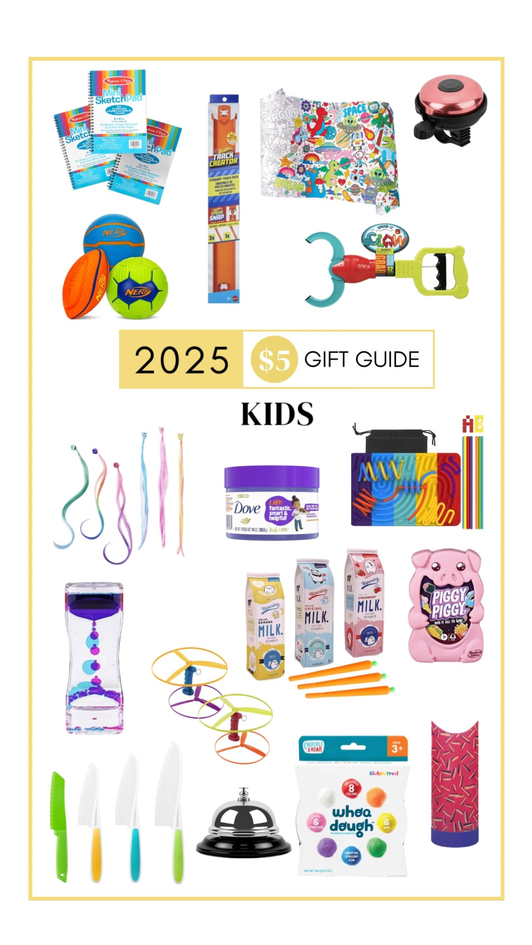 So many fun $5 gifts for kids! 🎁 Perfect for stockings, little friend gifts, or nieces and nephews - all affordable + adorable!

#LTKKids #LTKGiftGuide