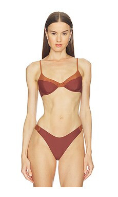 Camila Coelho Jaslyn Top in Brown Multi from Revolve.com | Revolve Clothing (Global)