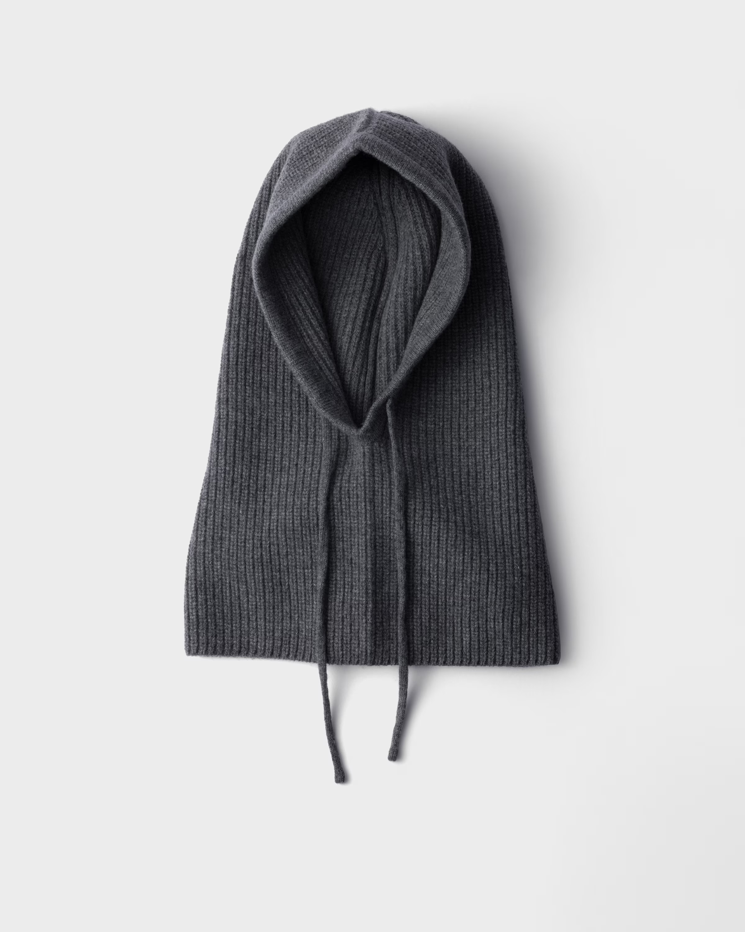 Wool and cashmere knit hood | Prada UK