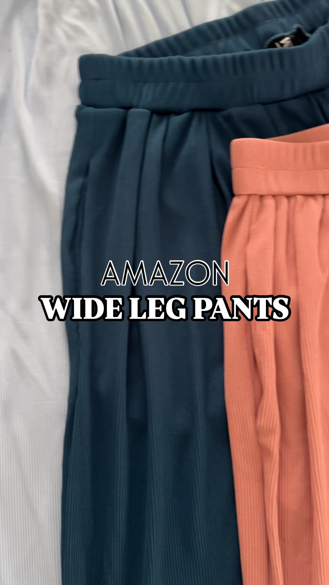 The Amazon wide leg pants of our dreams ✨ Loving this super stretchy ribbed wide leg comfy pants! Love that you can dress them up or dress them down!

Follow me for more affordable fashion and outfit ideas from Amazon! 

Wearing:
Size medium in all three! I tried to size small and felt like the waistband was just a smidge too tight for what I like!

Use code: Code: 304N94AQ for 30% off through 6/25

#LTKOver40 #LTKFindsUnder50 #LTKStyleTip