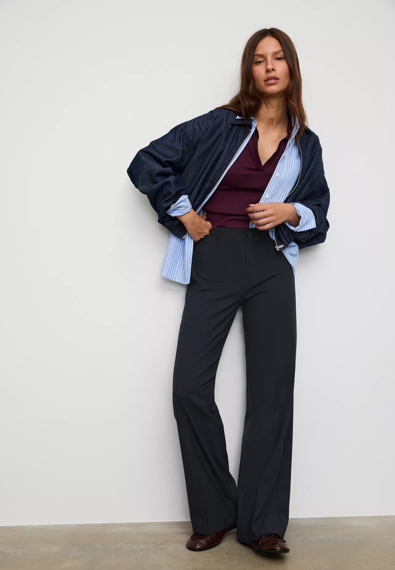 Anzughose mit weitem Bein - Limited Edition für Damen | Stradivarius Deutschland | Stradivarius DE