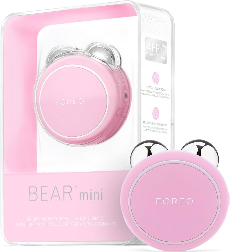 FOREO BEAR Mini Microcurrent Facial Device - Face Sculpting Tool - Firm & Contour - Reduce Double... | Amazon (US)