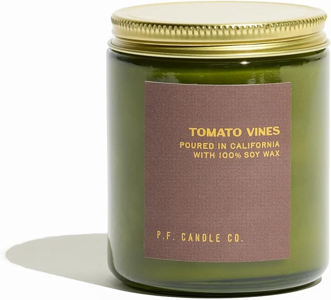 P.F. Candle Co. Tomato Vines Seasonal Spring Scented Soy Wax Candle - (7.2 oz) 40-50 Hour Burn Ti... | Amazon (US)