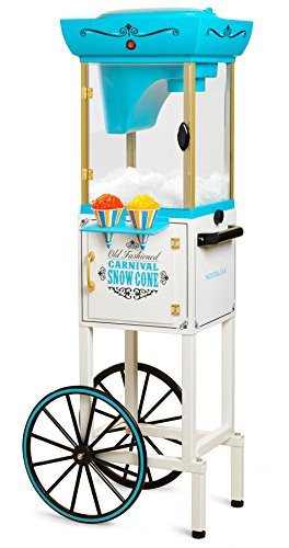 Nostalgia Inch Tall Snow Cone Cart, Makes 48 ICY Treats, Includes Metal Scoop, Storage Compartment,  | Amazon (US)