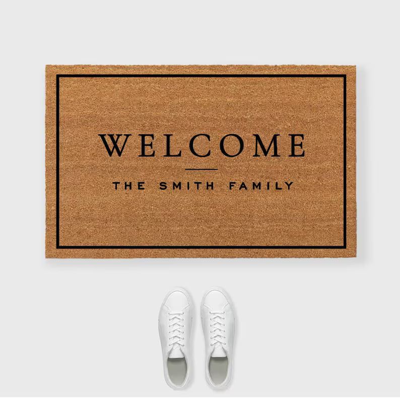 Welcome Doormat,Custom Welcome Mat,Welcome Personalized Name Doormat,Personalized Doormat,Custom ... | Etsy (US)