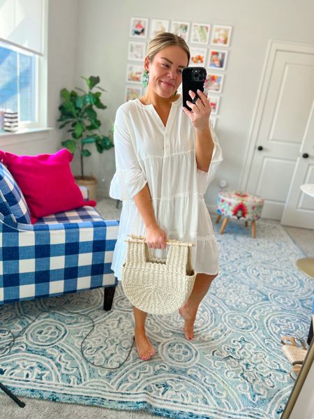 The cutest white dress for spring and summer! Would also make a cute coverup, as well!

White dress, mini dress, swimsuit coverup, babydoll dress, tiered dress, summer dress, spring dress, spring break dresses

#LTKSeasonal #LTKfit #LTKstyletip