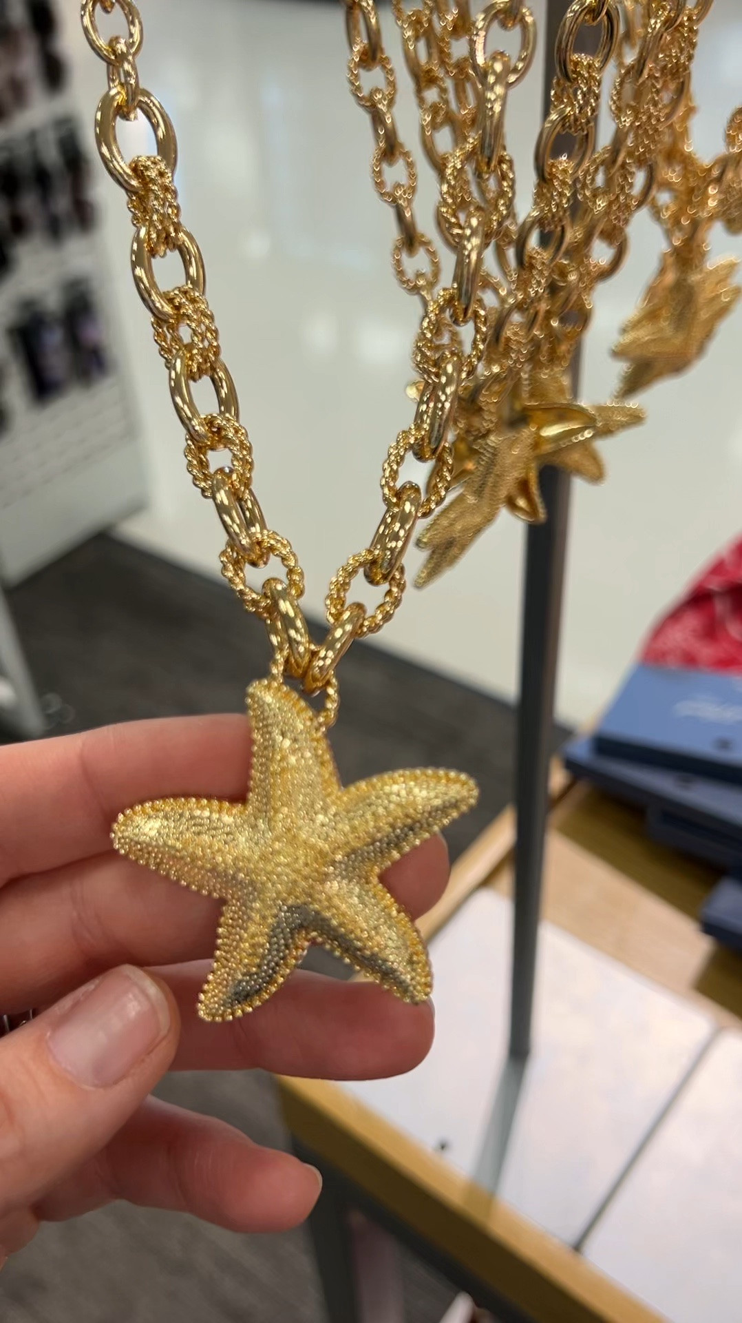 Starfish necklace at Target on sale, great size to wear with all your summer outfits 