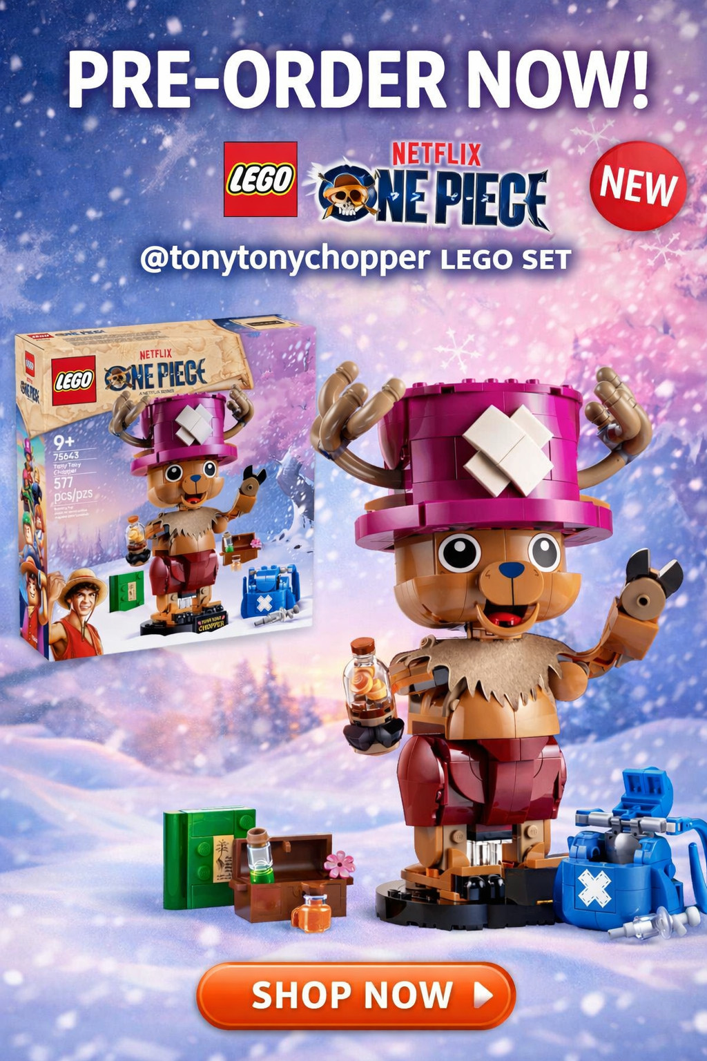 Calling all One Piece fans + LEGO collectors 👀🔥

This LEGO Chopper set just dropped for PRE-ORDER and it’s already a must-have 🎁✨

Perfect for:
✔️ Anime lovers
✔️ LEGO collectors
✔️ Gift ideas (holidays, birthdays, teens)
✔️ Display pieces that actually look GOOD

The details on this one are next level — from the iconic hat to the character design, it’s giving collectible energy 💥

If you’re even thinking about it… don’t wait. These will sell out fast.

Tap to pre-order before it’s gone 👇

#ltktoys #legoaddict #onepieceanime #animecollectibles #giftideas #ltkfamily #toycollector #legofan #holidaygifts #animefans #trendingtoys #preordernow 

 