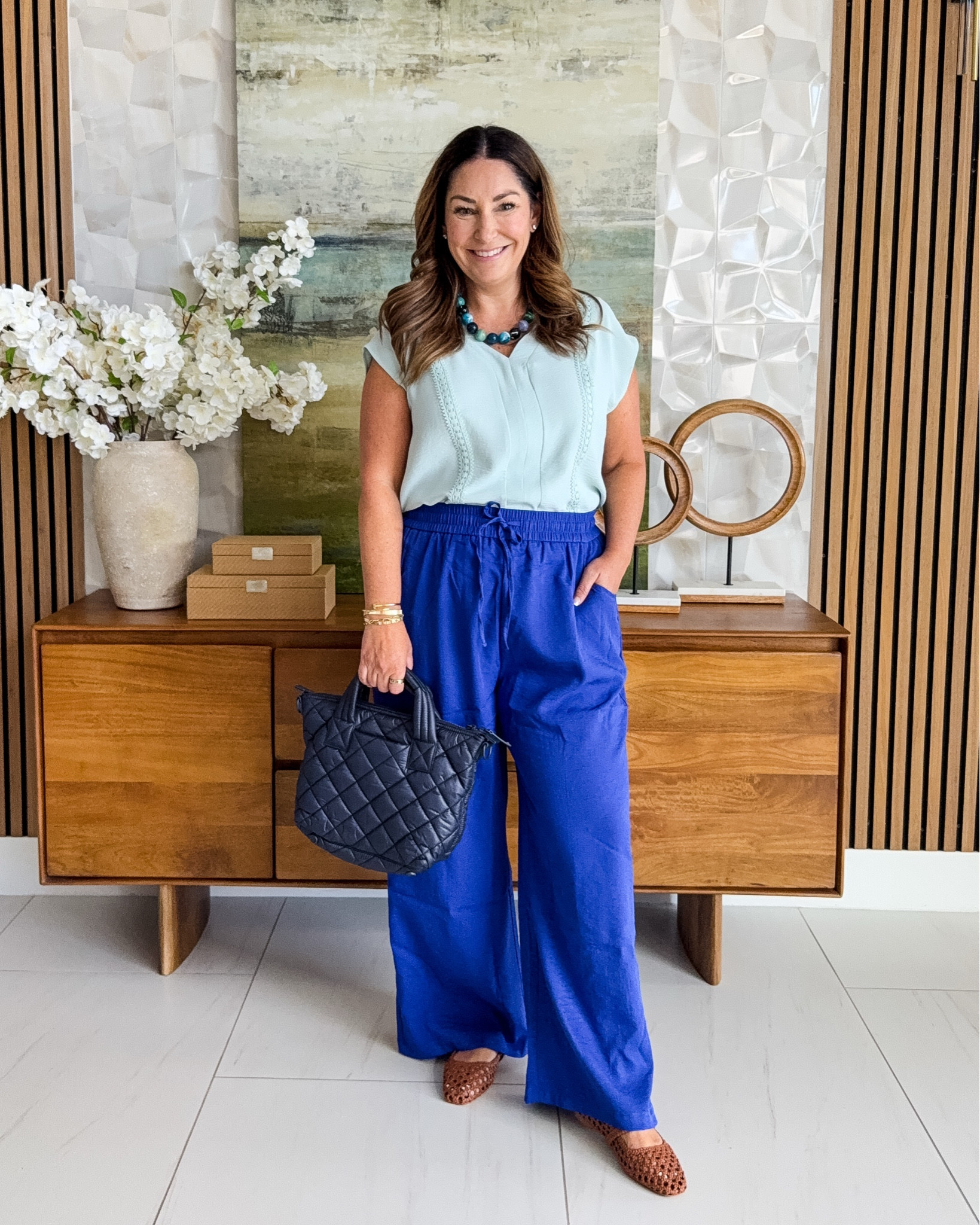 This casual work look is great for teachers or anyone that wants to stay comfortable! Wearing large in blouse, pants runs small, XL #workwear #teacheroutfit

#LTKOver40 #LTKMidsize #LTKWorkwear