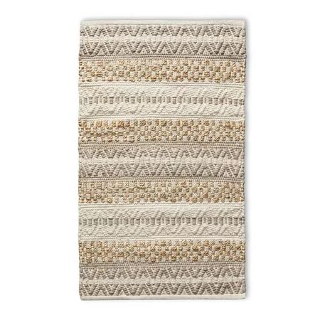 Better Homes & Gardens - Milan, 27" x 45" Accent Rug, Handwoven, Chevron-stripe, in neutral color... | Walmart (US)