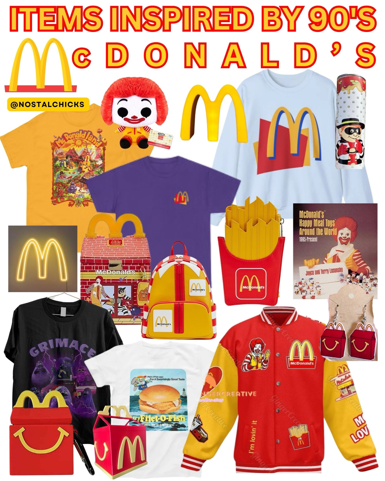 McDonald’s 90’s inspired items ❤️