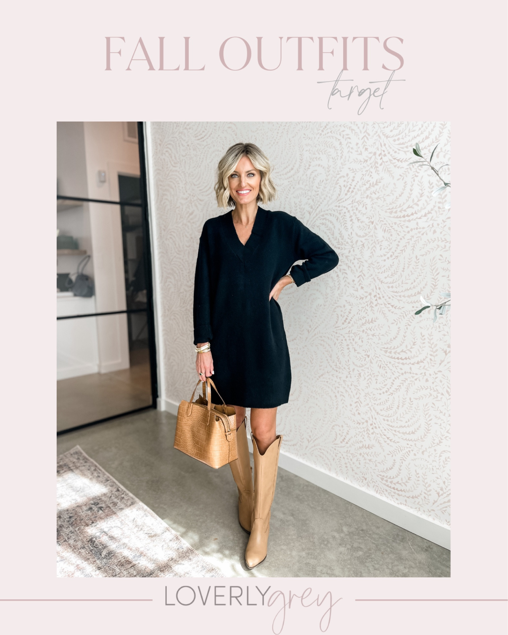 This sweater dress can be layered and styled so many ways! I am wearing an XS! 

Loverly Grey, fall outfit

#LTKSeasonal #LTKfindsunder50 #LTKstyletip