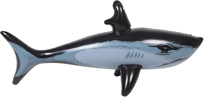 KOMBIUDA 1Pair Large Inflatable Shark Float Durable Pool and Beach Decoration for Birthday Partie... | Amazon (CA)