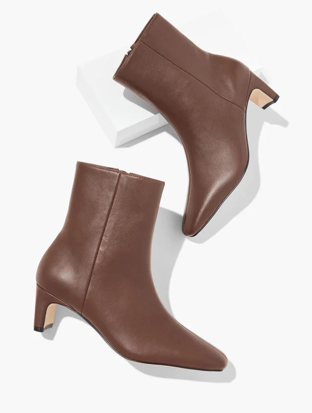 Galen Nappa Ankle Boots | Talbots