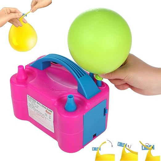 Party Zealot Electric Balloon Inflator with 100 Balloon Ties Air Pump Dual Nozzles Balloons Blowe... | Amazon (US)