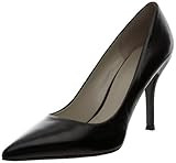 Nine West Women's Flax Synthetic Dress Pump, Black Leather, 6 M US | Amazon (US)