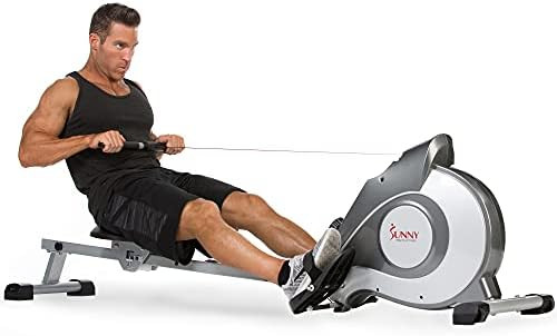 Sunny Health & Fitness Magnetic Rowing Machine Rower with LCD Monitor | Amazon (US)