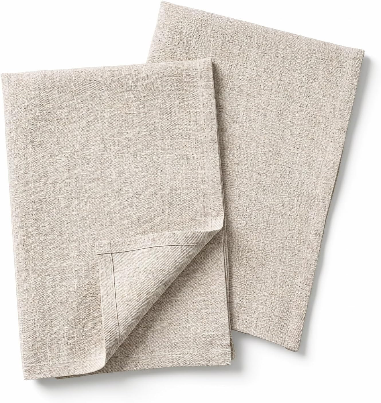 Fibrace 2PCS Linen Hand Towels Linen Dish Towels for Kitchen Linen Towel | Amazon (US)