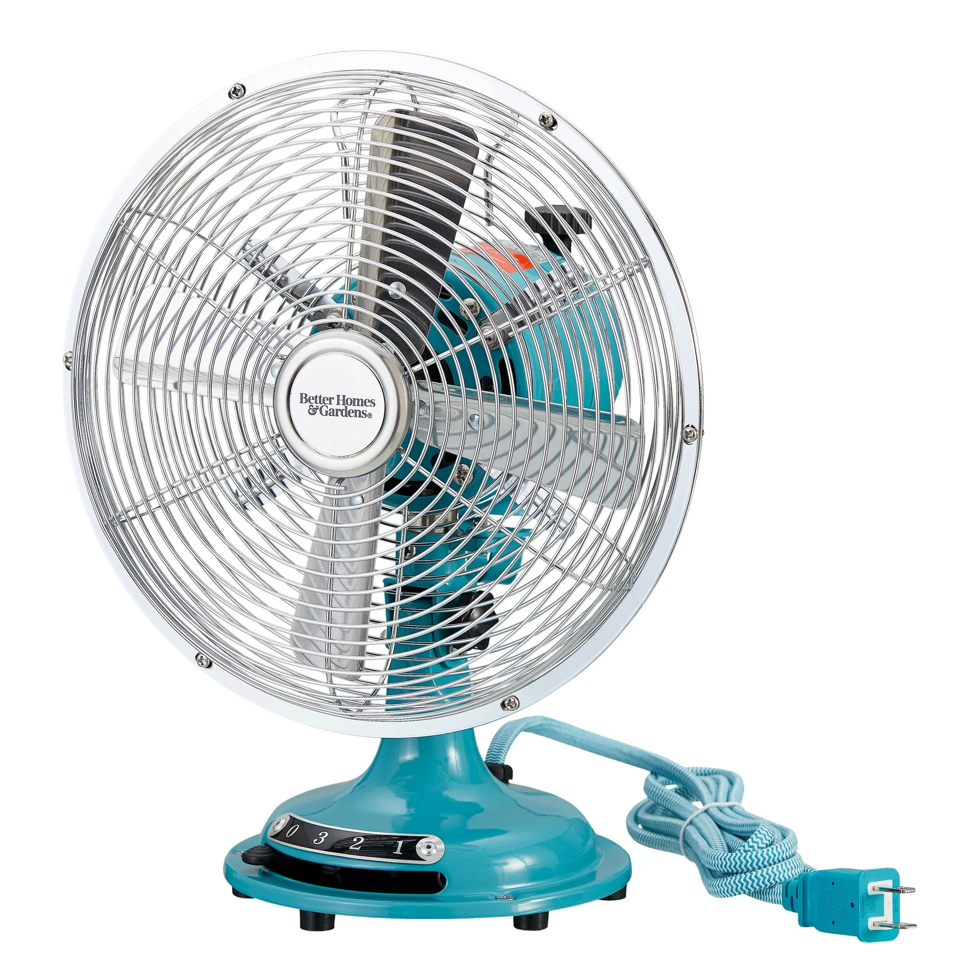 Better Homes & Gardens Retro Table Fan, Aqua Haze, 8-Inches | Walmart (US)