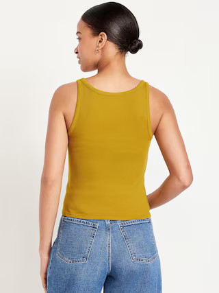 Ribbed Crop Tank Top | Old Navy (US)