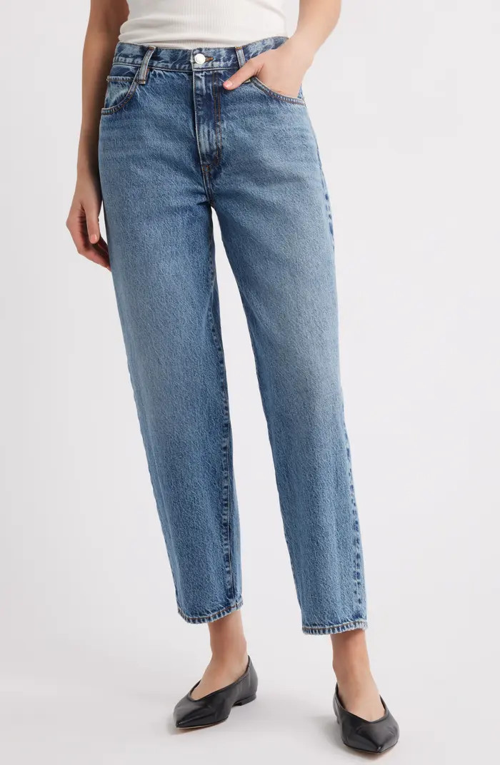 FRAME The Candle High Waist Barrel Jeans | Nordstrom | Nordstrom