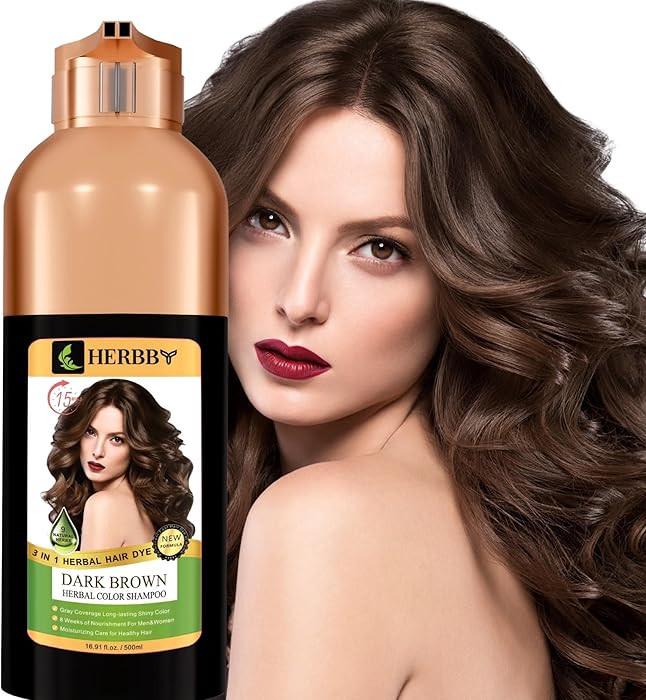 HERBBY Hair Color Shampoo for Gray Hair Coverage&Color Transform with 9 Herbal Extracts –Long L... | Amazon (US)