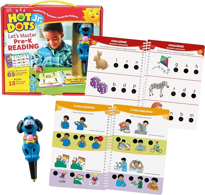 Educational Insights Hot Dots Jr. Let's Master Pre-K Reading Set, Homeschool & Preschool Learn to... | Amazon (US)