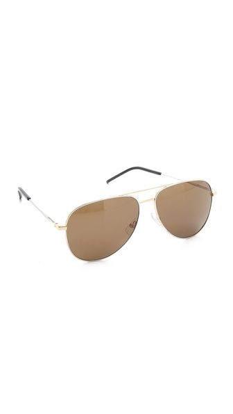 Classic Metal Aviator Sunglasses | Shopbop