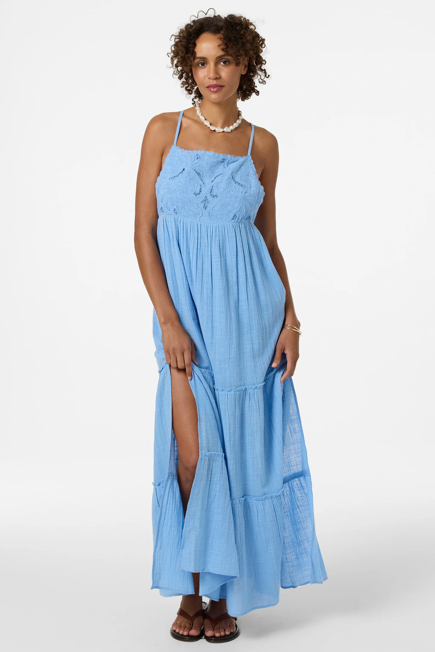 O'Neill Women's Lisbon Maxi Dress in Azurine, Size XS | O'Neill